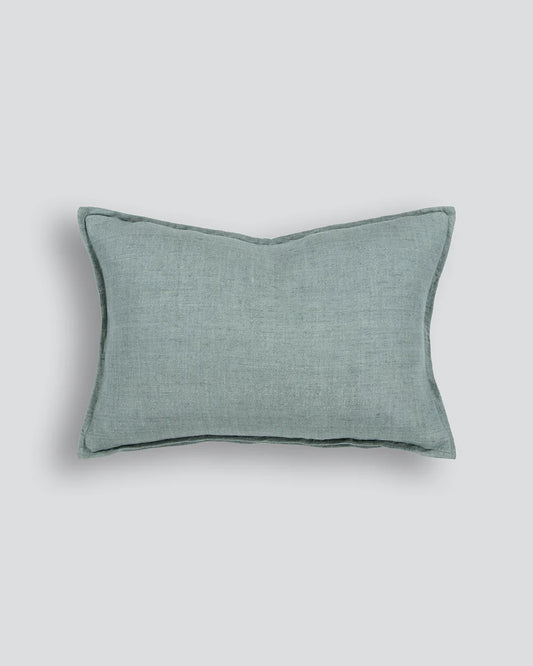 Dolce Cushion with Feather Inner - Sage 35x55cm