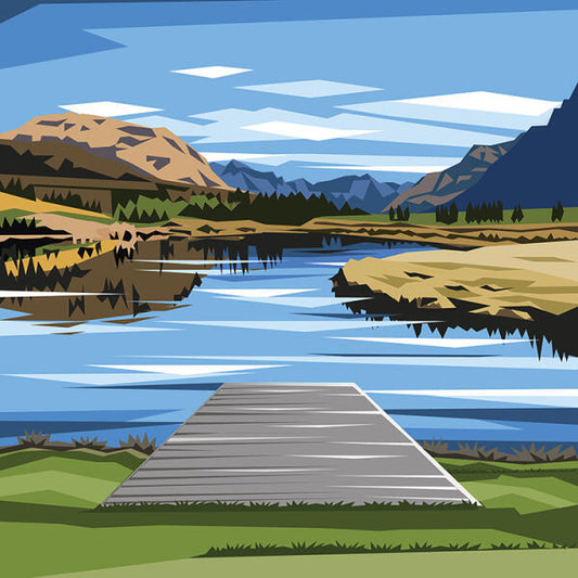 Ira Mitchell - Canvas Art - Willow Pond, Jacks Point