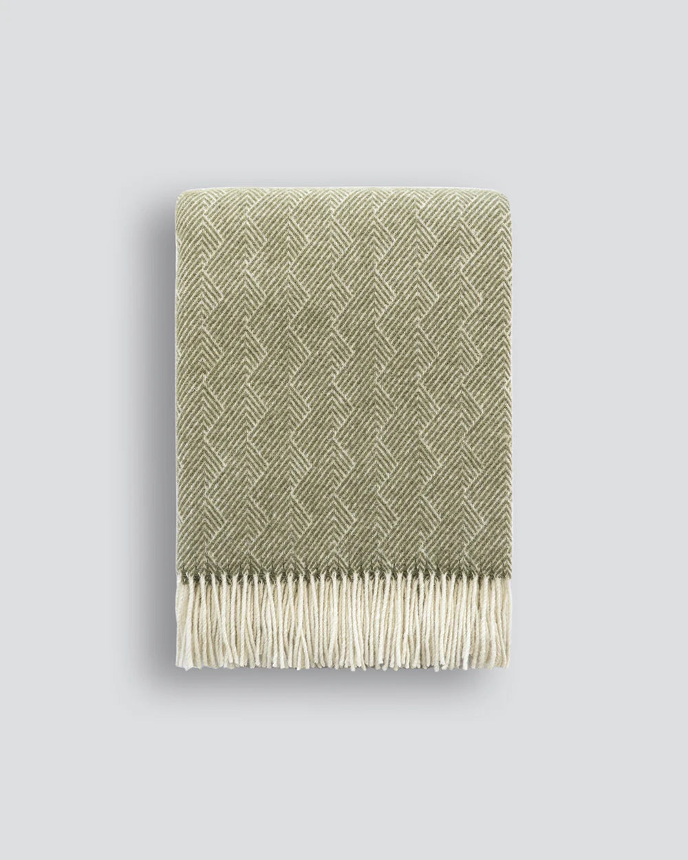 Lana Throw 100% NZ Wool - Moss