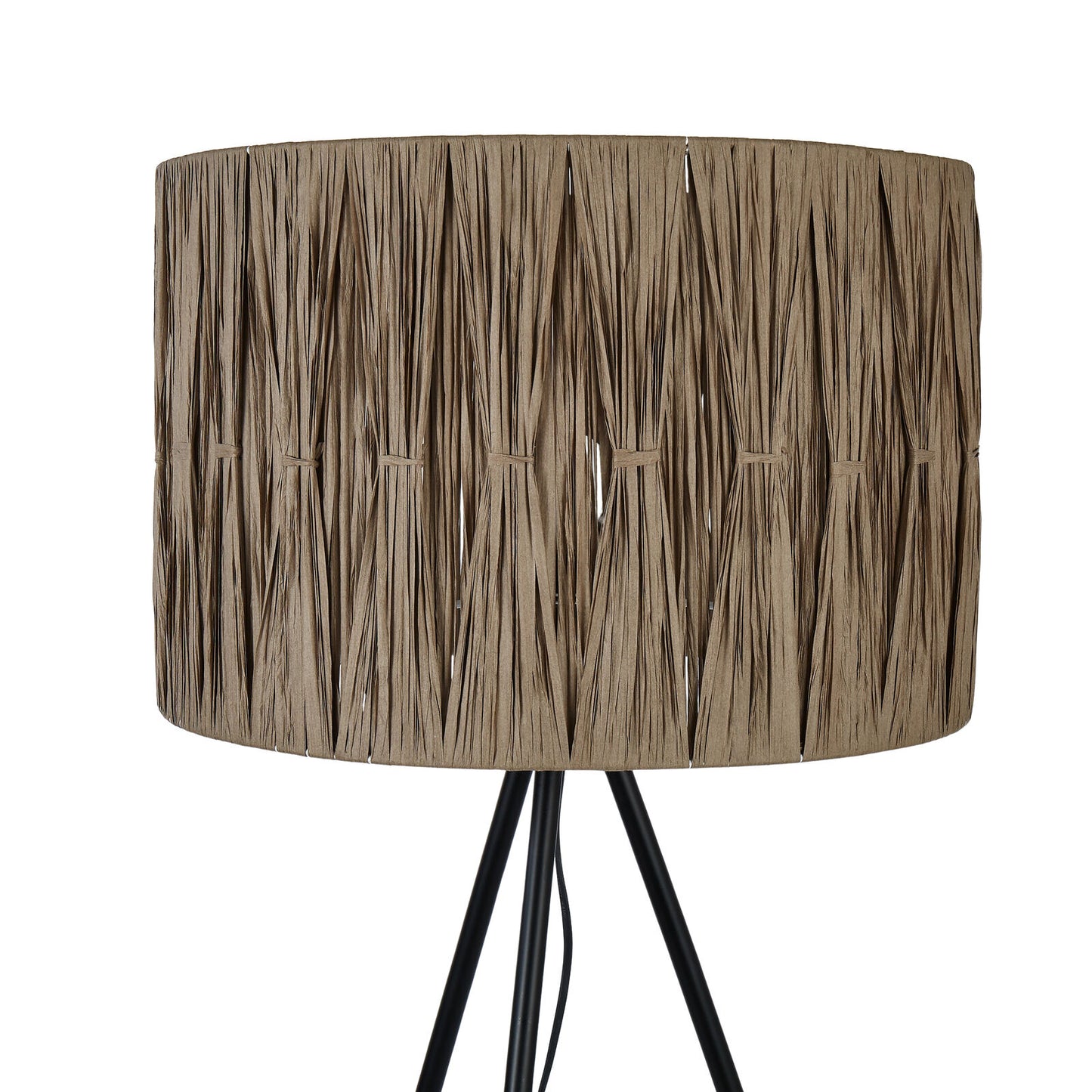 Kai Paper Weave Floor Lamp Grey 45x45x156cm