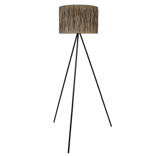 Kai Paper Weave Floor Lamp Grey 45x45x156cm