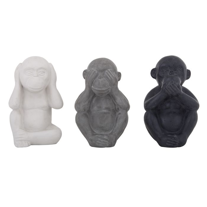 MONKEY BUSINESS SCULPTURES - SET OF 3
