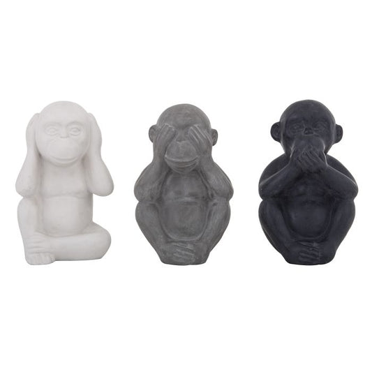 MONKEY BUSINESS SCULPTURES - SET OF 3
