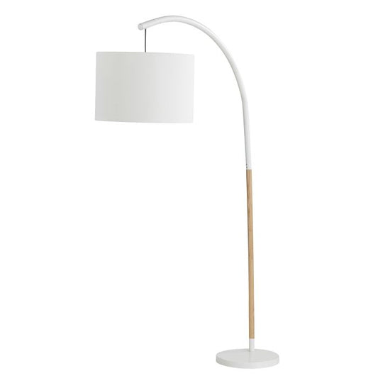 MILANO FLOOR LAMP WHITE & NATURAL