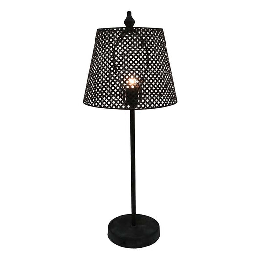 Cutout metal lamp