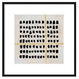 Framed Art 400x400 Black Yellow