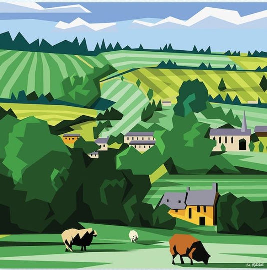 Ira Mitchell - Canvas Art - Cotwold Sheep