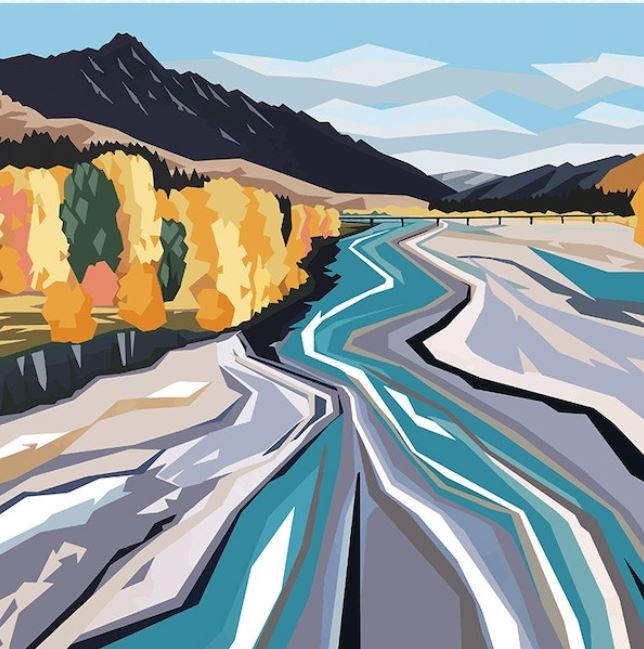 Ira Mitchell - Canvas Art - Lower Shotover