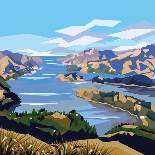 Ira Mitchell - Canvas Art - Lyttelton Harbour 2