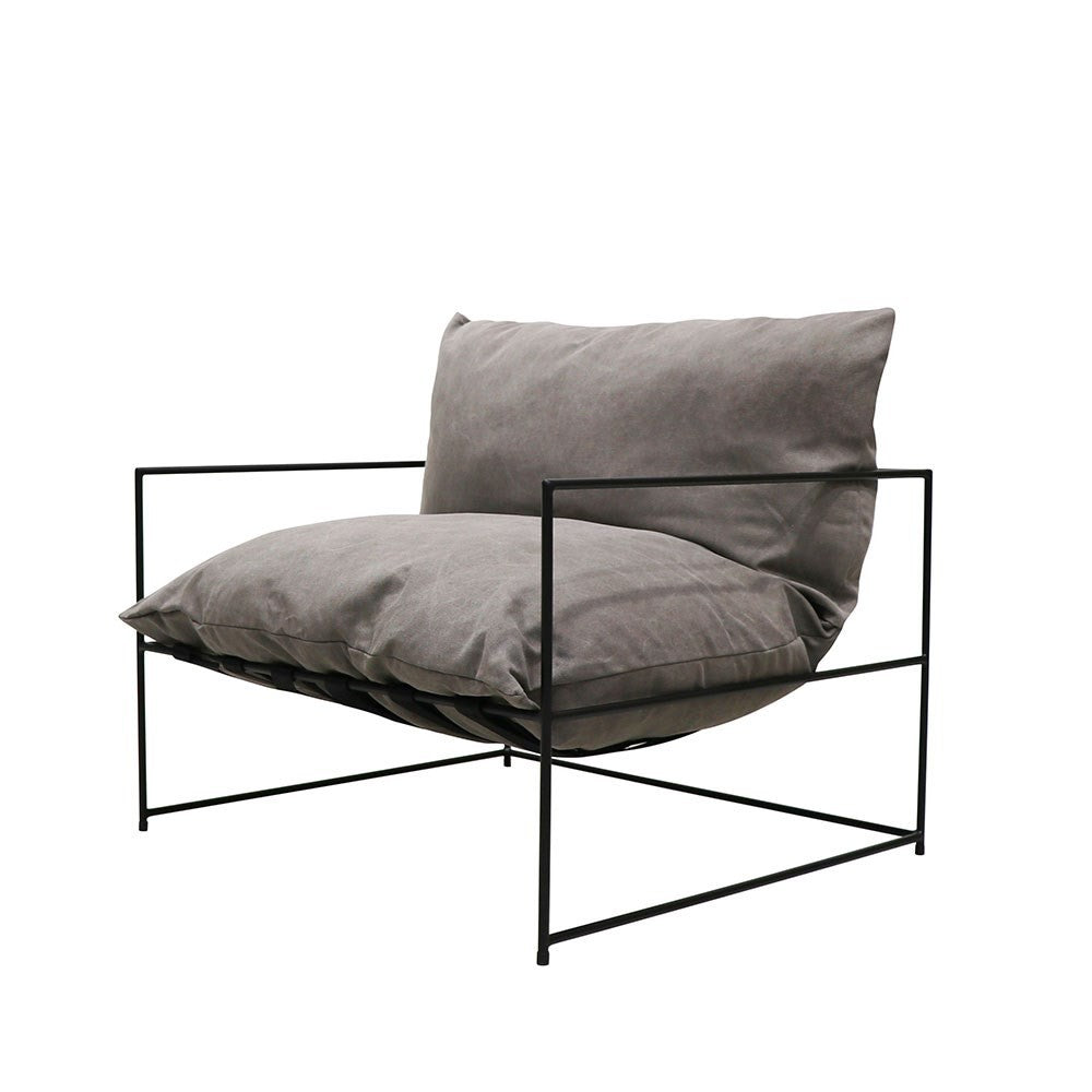 LAURO CLUB CHAIR LARGE - CHARCOAL