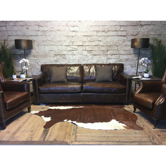 Madison 3 Seater Leather Sofa