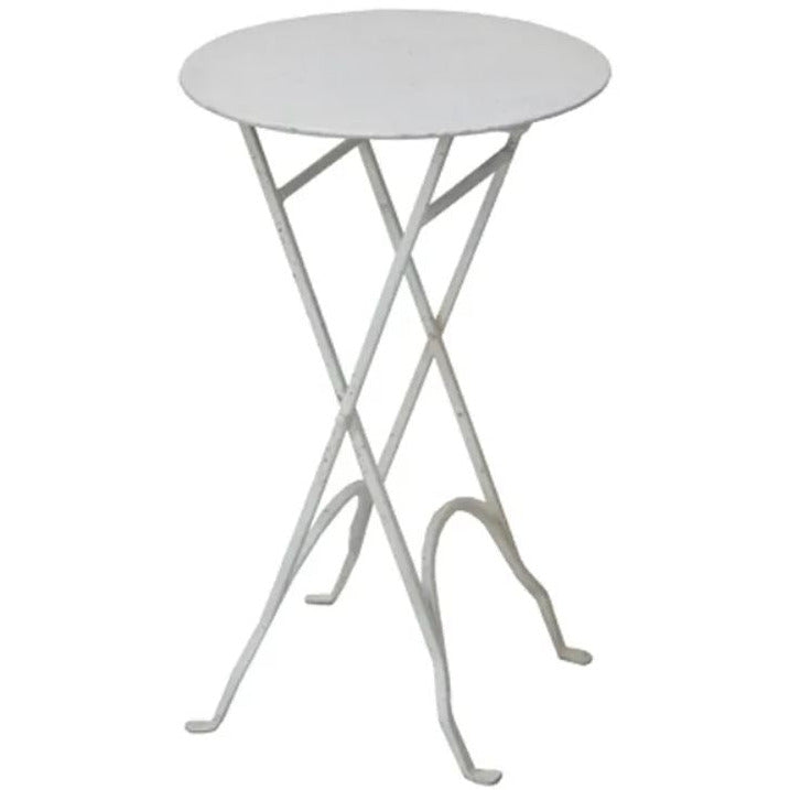 Round narrow side table