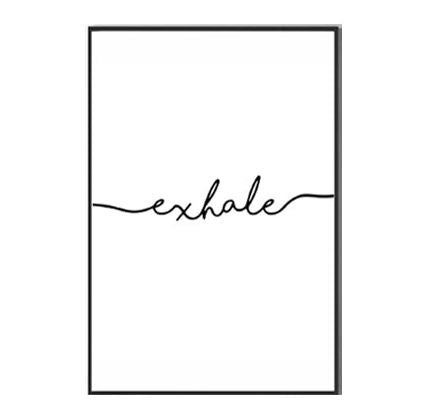Box Frame Print - Inhale/Exhale Set Artwork