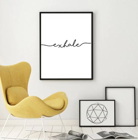 Box Frame Print - Inhale/Exhale Set Artwork