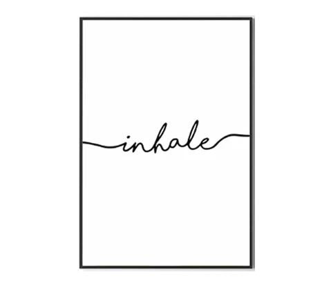 Box Frame Print - Inhale/Exhale Set Artwork