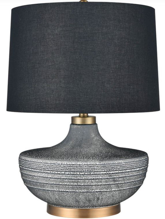 Amira Black Bubble Ceramic Lamp