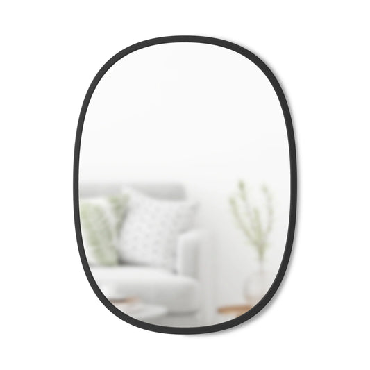 Hub Oval Mirror Black