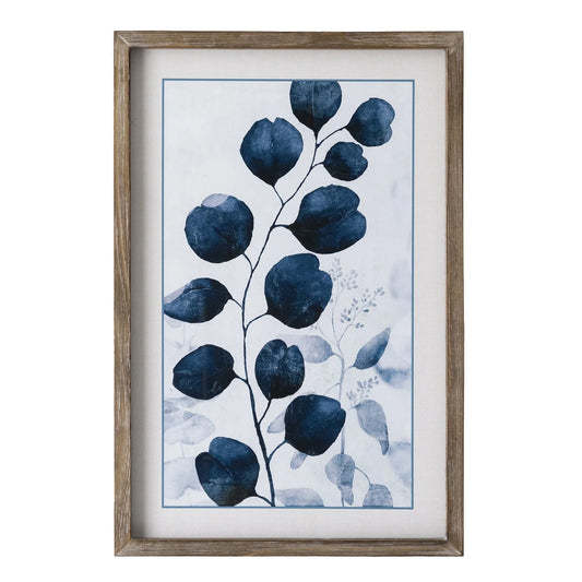 Blue Foliage Wall art 1